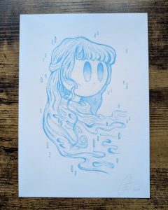 dissolve art print on table for shop fineart hahnemuehle paper size