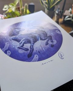 to live is to die art print framed for shop fineart baryta paper showcase for paper quality