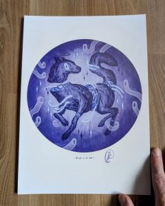 to live is to die art print framed for shop fineart baryta paper comparisson size